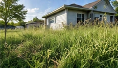 Tall grass ready for a fresh start